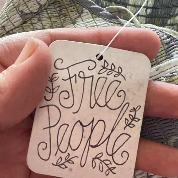 Free People Floral Print Crochet Mini Dress - Picture 11 of 11